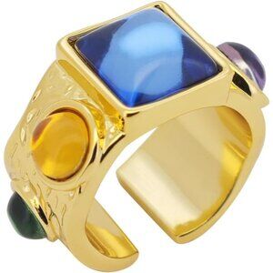 Women Dainty Statement Soar Ring Big Freshwater Pearl Hypoallergenic Look Luxury